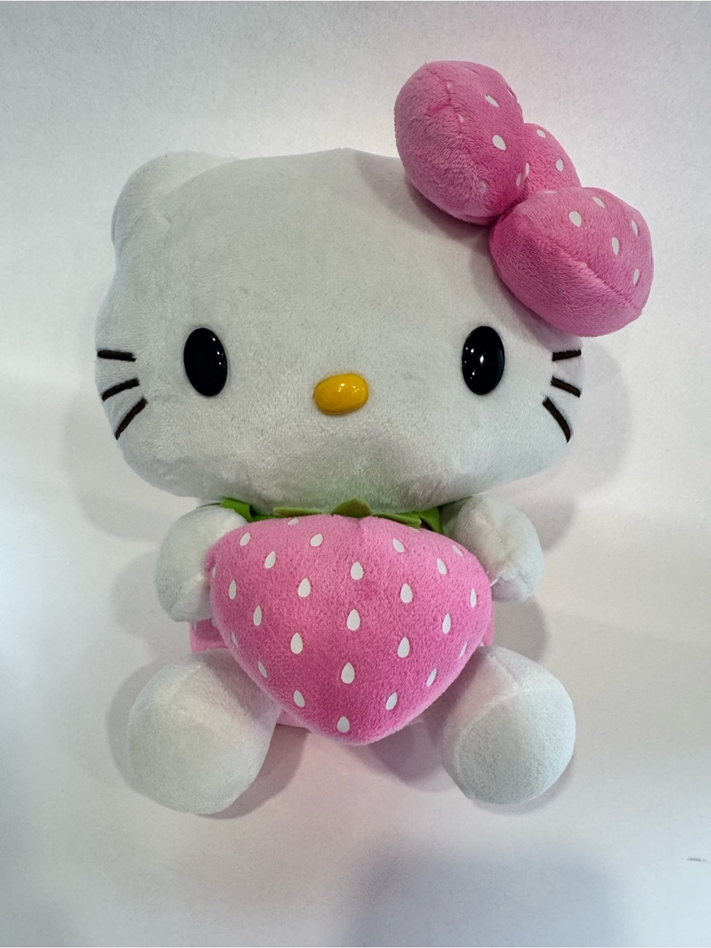 Hello Kitty Sanrio Strawberry Plush Pink 10” Vintage 2006 Rare Kawaii